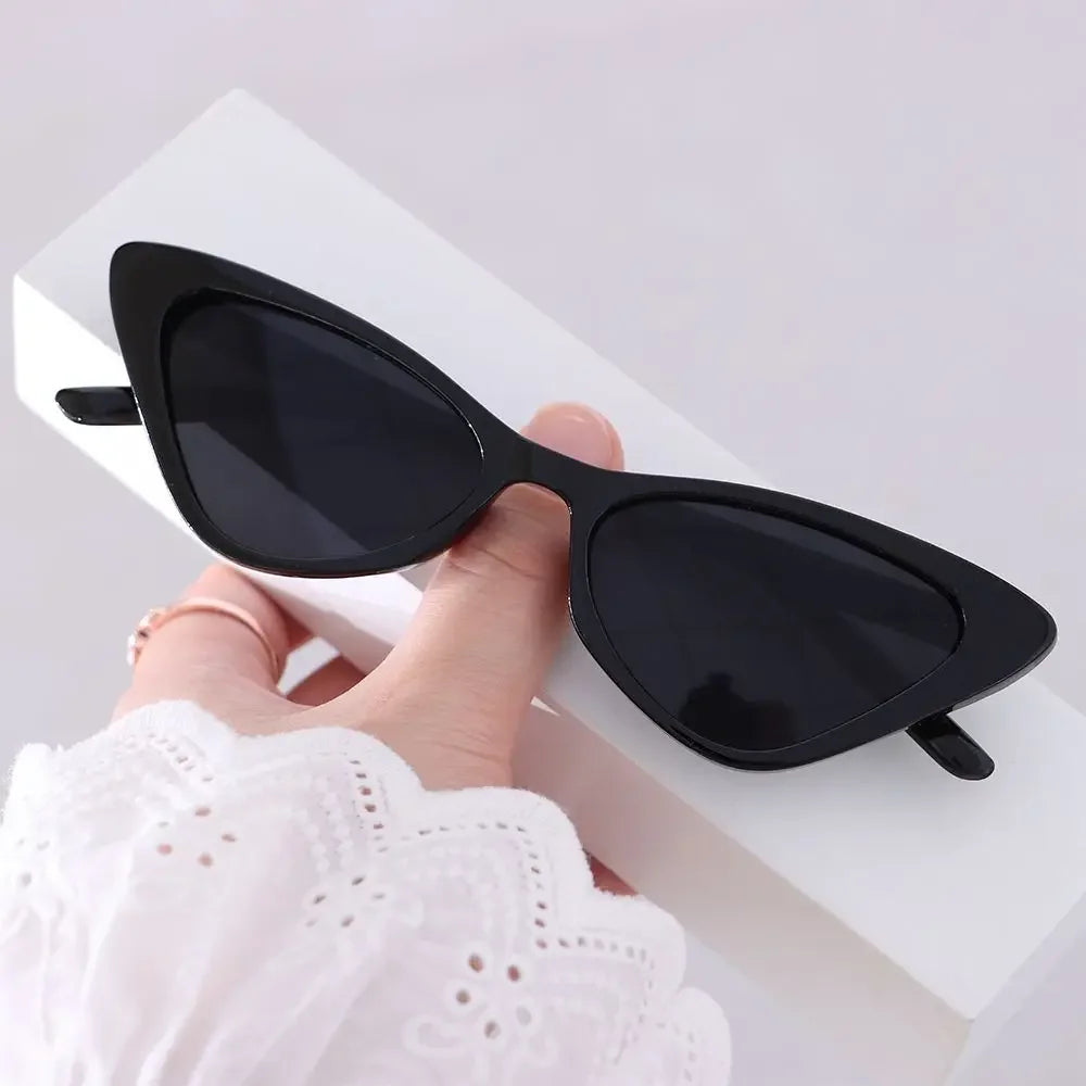 Vintage Cat Eye Sunglasses – Small Frame Retro UV400 Eyewear for Women - Image 9