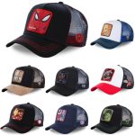 High-Quality Marvel Cartoon Snapback – Unisex Cotton Mesh Baseball Cap for Men & Women