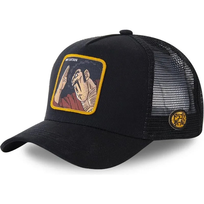 Dragon Ball Goku & Buu Embroidered Cap – Adjustable Trucker Mesh Hat for Men - Image 7
