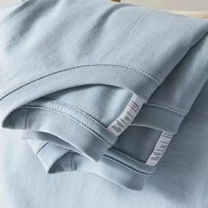 100% Cotton Solid Color O-Neck Short Sleeve T-Shirt