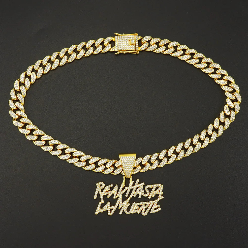 Hip Hop Letter Pendant Necklace - Image 4