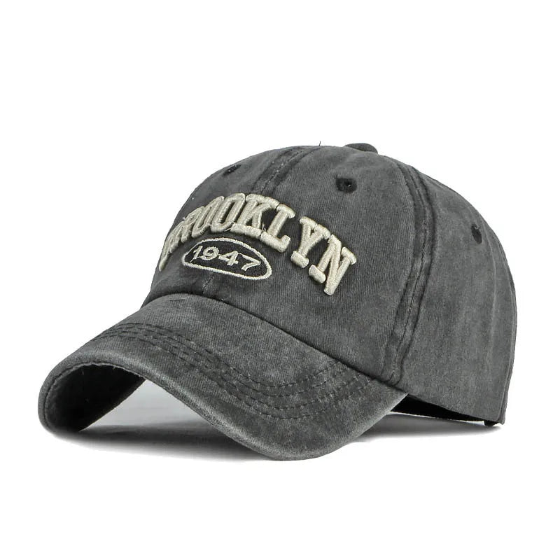 Brooklyn Alphabet Baseball Cap – Unisex Cotton Snapback Hat for Summer Street Style - Image 11