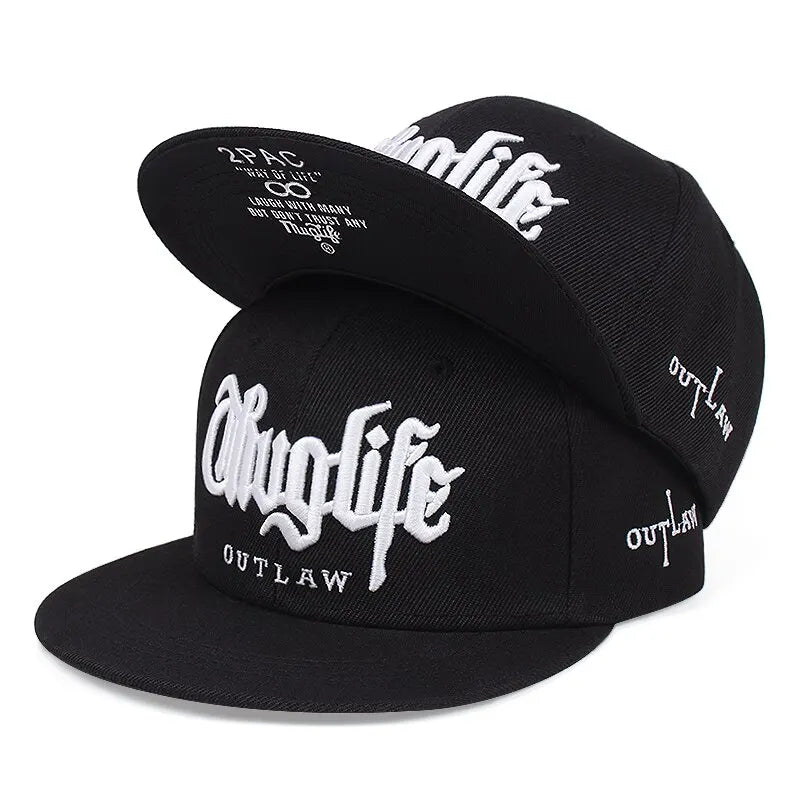 Thug Life Embroidered Baseball Cap – Fashion Snapback Hat for Adult Street & Casual Wear - Image 2