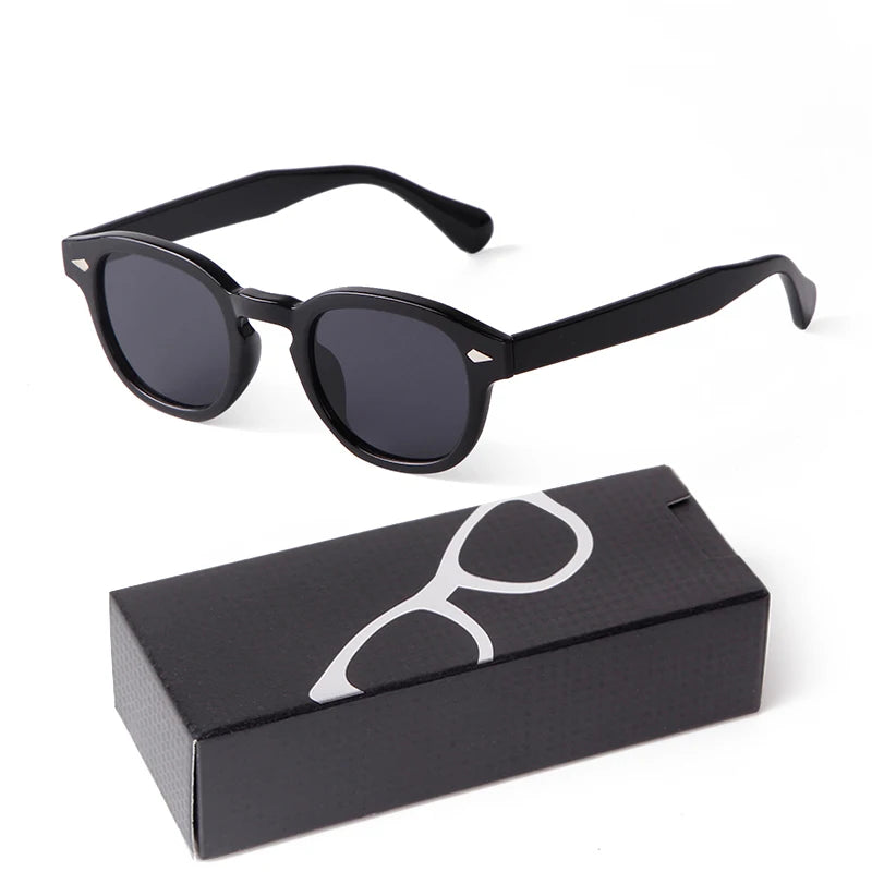 Fashion Gradient Blue Small Round Sunglasses – Unisex Vintage-Inspired Designer Eyewear - Image 28