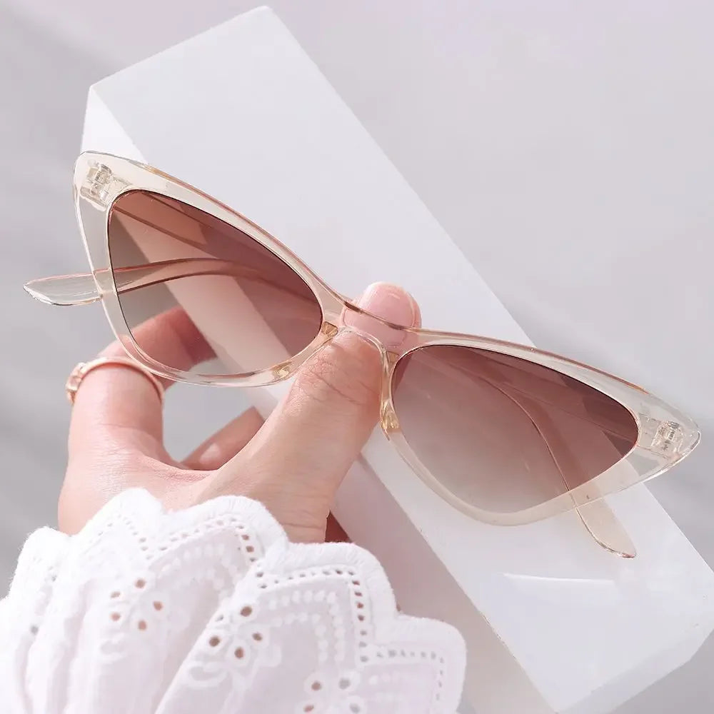 Vintage Cat Eye Sunglasses – Small Frame UV400 Retro Eyewear for Women - Image 17