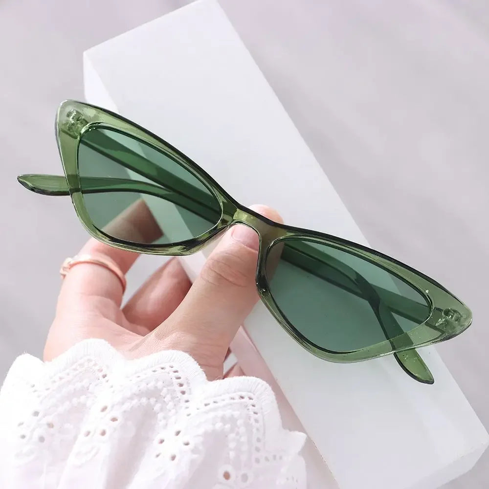 Vintage Cat Eye Sunglasses – Small Frame UV400 Retro Eyewear for Women - Image 10