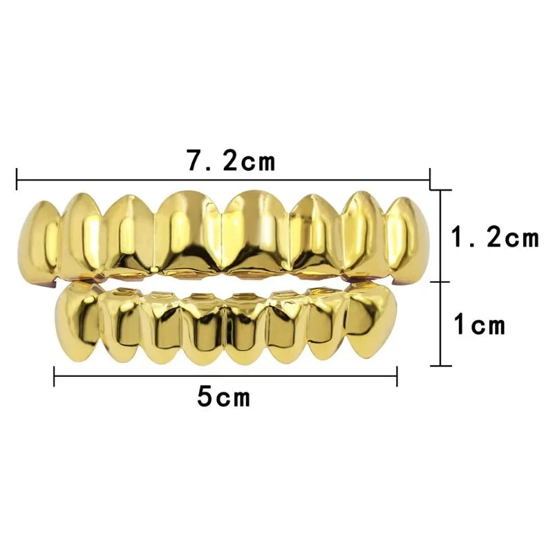 Gold & Silver Plated Hip Hop Teeth Grillz - Image 6