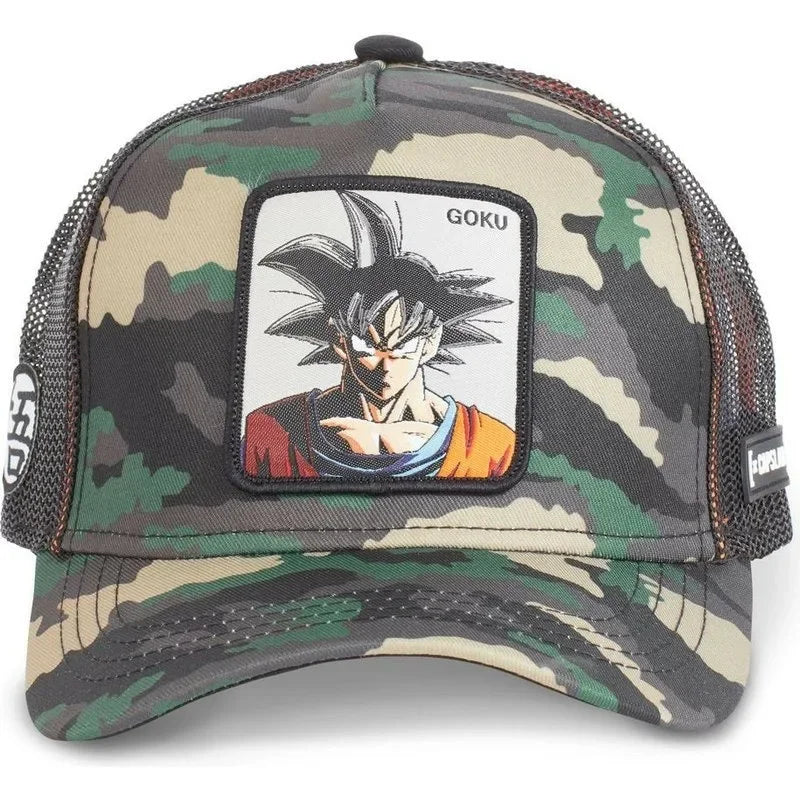 Dragon Ball Goku & Buu Embroidered Cap – Adjustable Trucker Mesh Hat for Men - Image 11