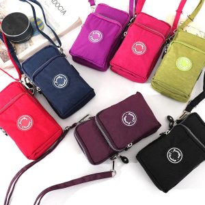 Portable Zipper Coin & Phone Crossbody Bag – Compact Everyday Bag for Men