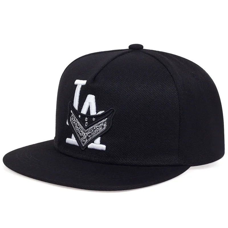 Unisex Los Angeles Embroidery Snapback Cap – Hip-Hop Trucker Hat for Spring & Autumn - Image 8