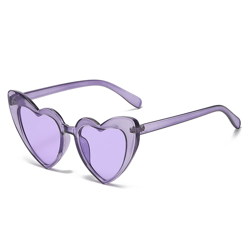 Heart-Shaped Cat Eye Sunglasses – Retro Oversized Eyewear for Women & Men - Image 16
