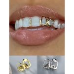 FTCY Hip Hop Hollow Heart Tooth Grillz – Gold Color Wearable Dental Jewelry for Women