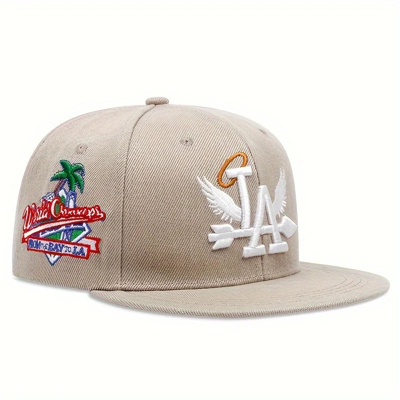 LA Angel Wings Embroidered Baseball Cap – Unisex Snapback Hat for Outdoor & Hip Hop Style - Image 7