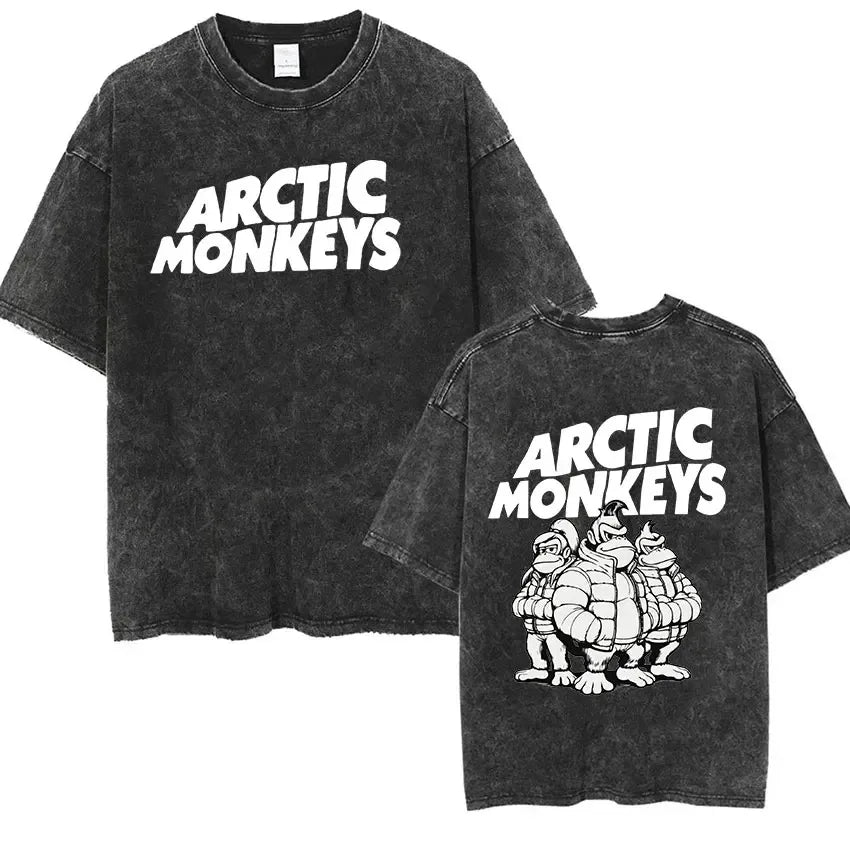 Retro Rock Arctic Monkeys Music Album Graphic T-Shirt - Image 8
