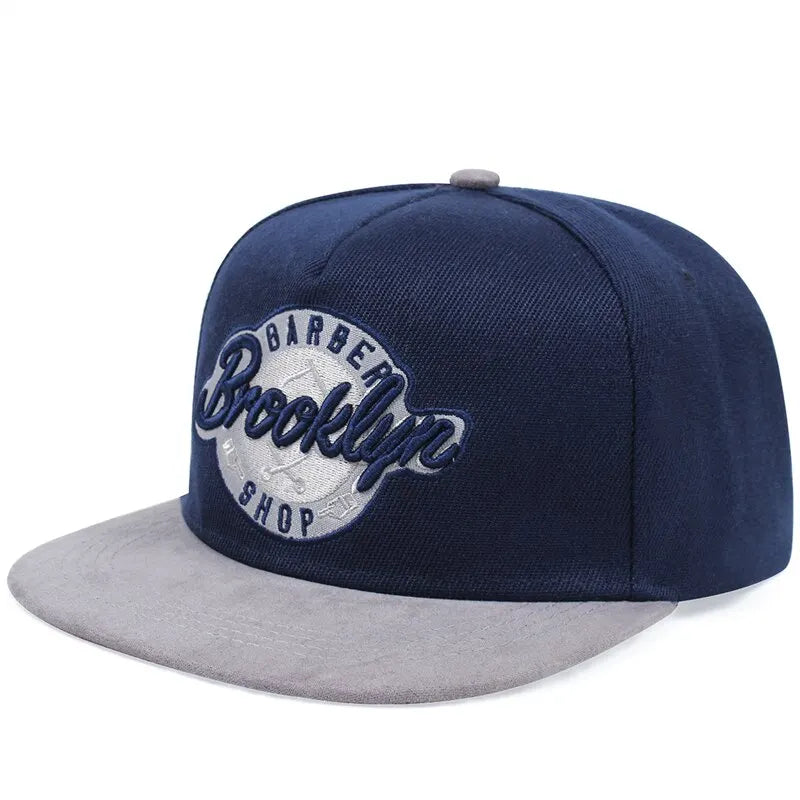BROOKLYN Letter Embroidered Snapback Cap – Men’s Fashion Cotton Hat for Outdoor & Hip Hop Style - Image 2