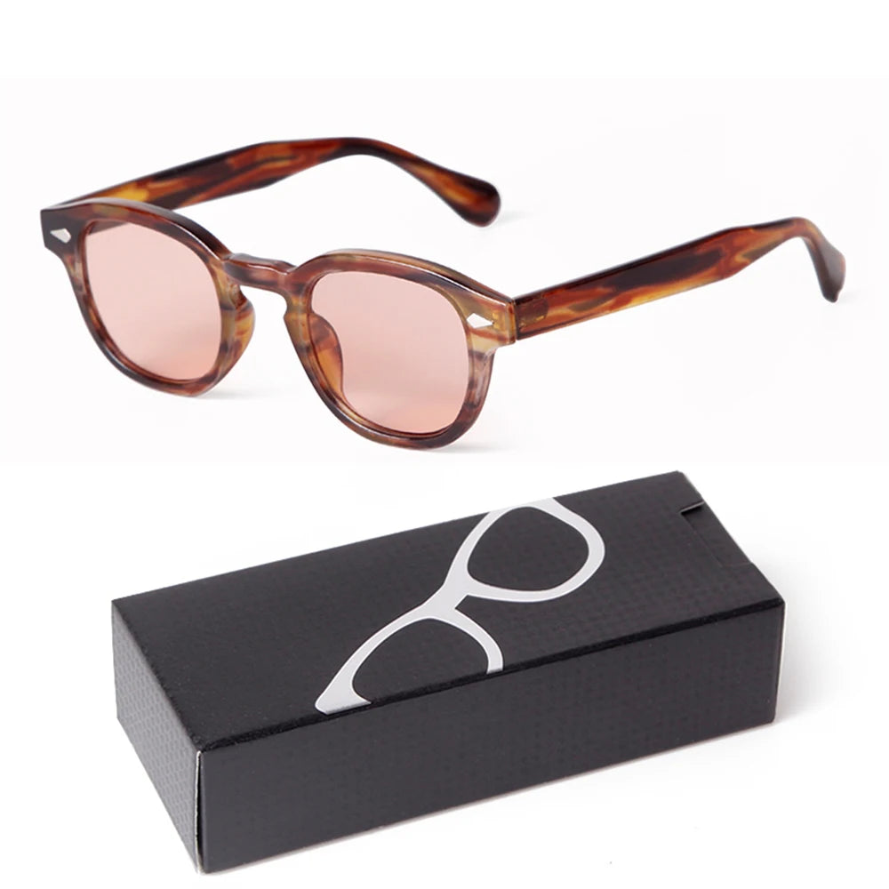 Fashion Gradient Blue Small Round Sunglasses – Unisex Vintage-Inspired Designer Eyewear - Image 12