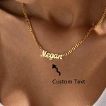 Personalized 18K Gold Name Necklace – Custom Gothic Font with Curb Chain
