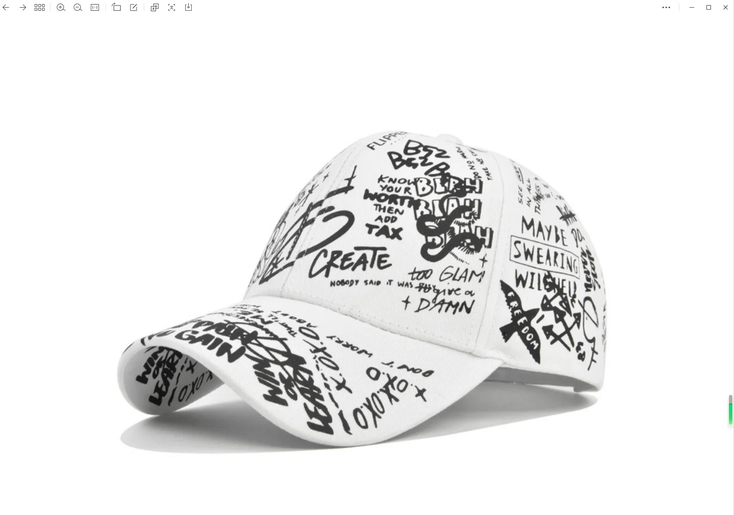 Unisex Letter Geometry Print Snapback – Adjustable Baseball Cap for Spring & Autumn - Image 7