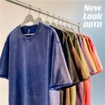 Retro Heavyweight Solid Color Short Sleeve T-Shirt