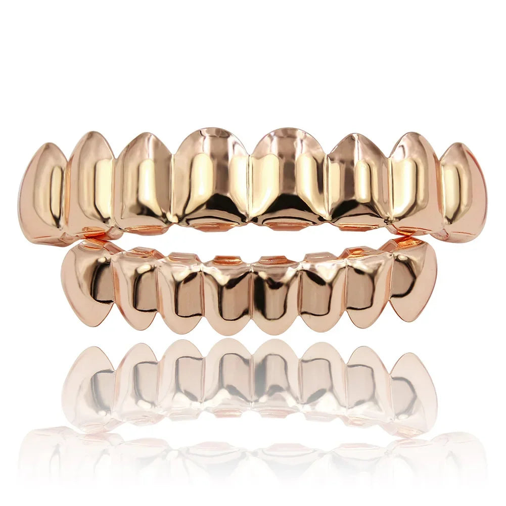 Gold & Silver Plated Hip Hop Teeth Grillz - Image 8