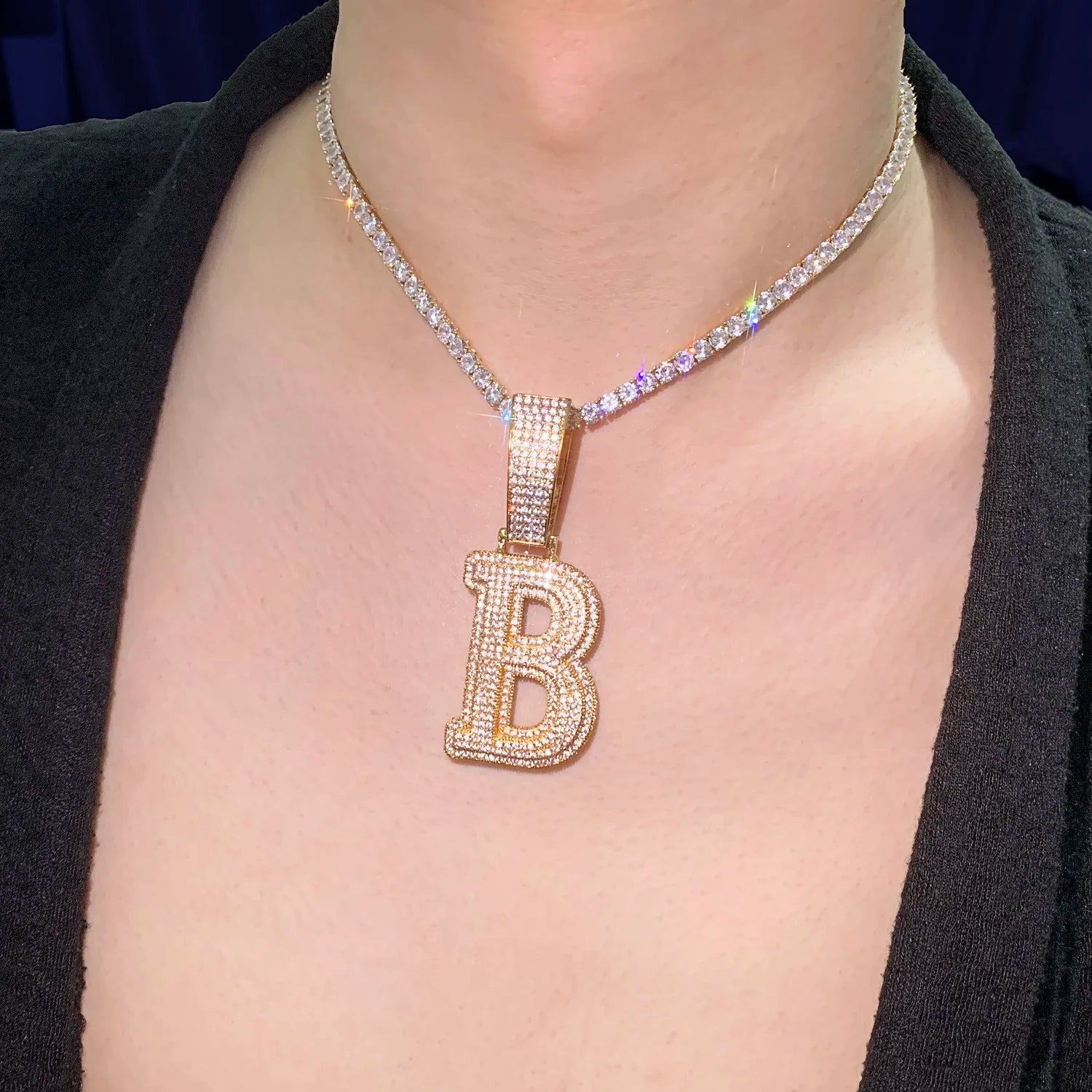 CUC Double Layer Initial Pendant - Image 2