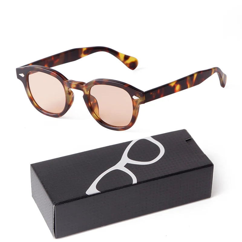 Fashion Gradient Blue Small Round Sunglasses – Unisex Vintage-Inspired Designer Eyewear - Image 26