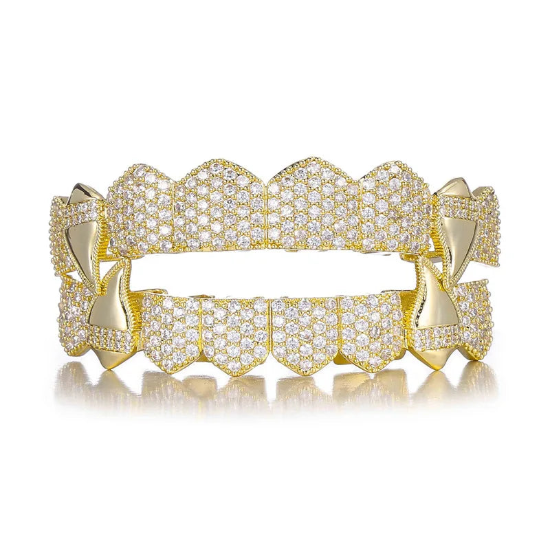 Htpwe Hip Hop Full CZ Teeth Grillz - Image 8