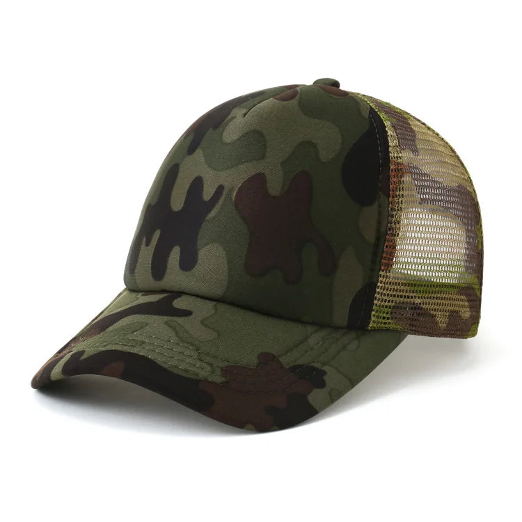 Customized Logo Mesh Baseball Caps – Unisex 5-Panel Trucker Snapback Hats for Summer - Image 40