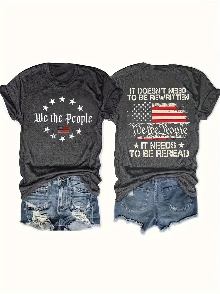 2025 Red Rose Printed T-Shirt – Casual Loose-Fit Short Sleeve Summer Tee - Image 7