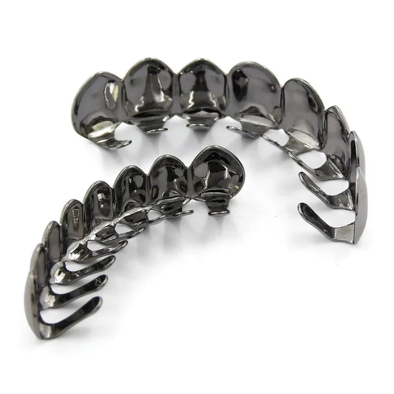 Gold & Silver Plated Hip Hop Teeth Grillz - Image 5